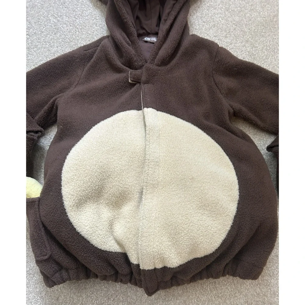 Old Navy MONKEY Plush Halloween Costume Brown Fur Kids Girl Boy Child 4T-5T